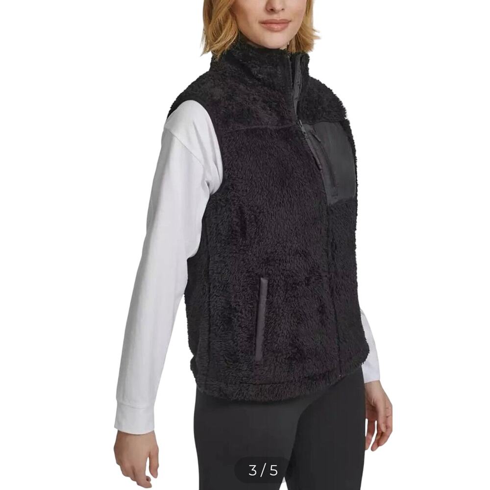 Calvin Klein Performance Women's Sherpa Vest NWT BLACK SIZE M - Picture 4 of 11